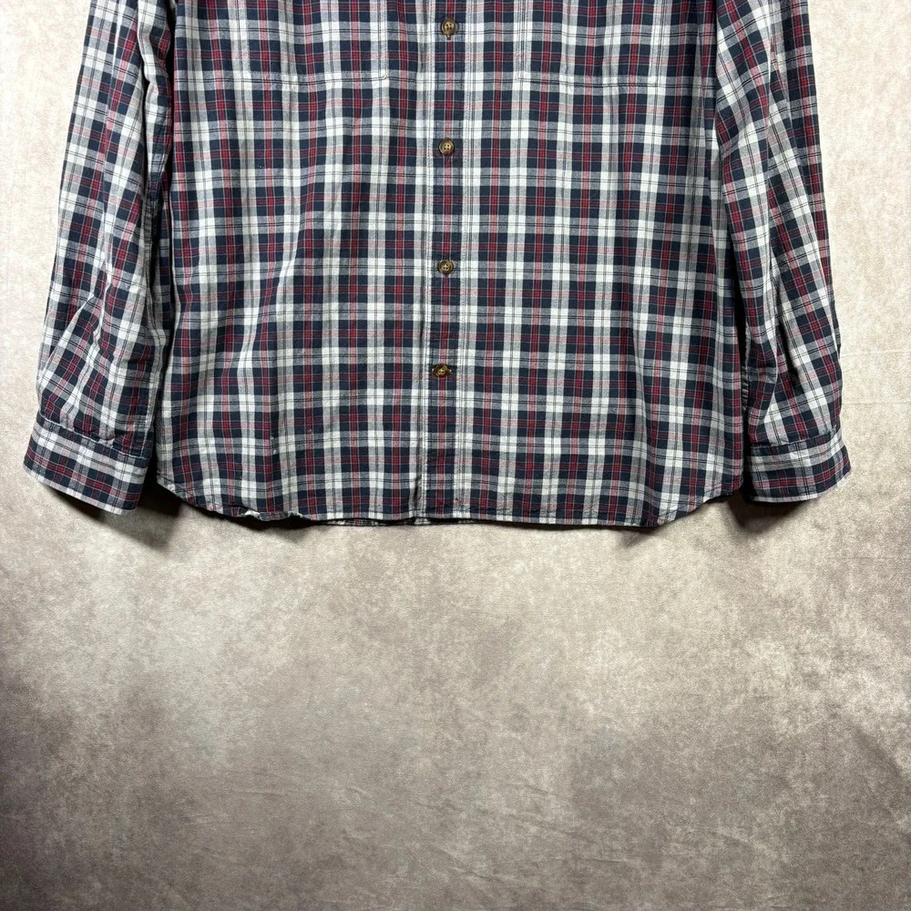 Carhartt Ford Shirt Mens Size XL Blue Plaid Relaxed Fit Button Down Long Sleeves